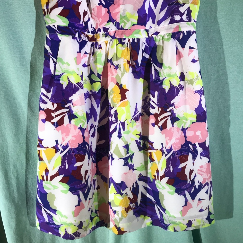 J. Crew | Purple Floral Dress - Picture 4 of 8